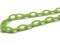 15.75 Inch Neon Green Plastic Oval Chain - 40cm chain - 13x8mm links